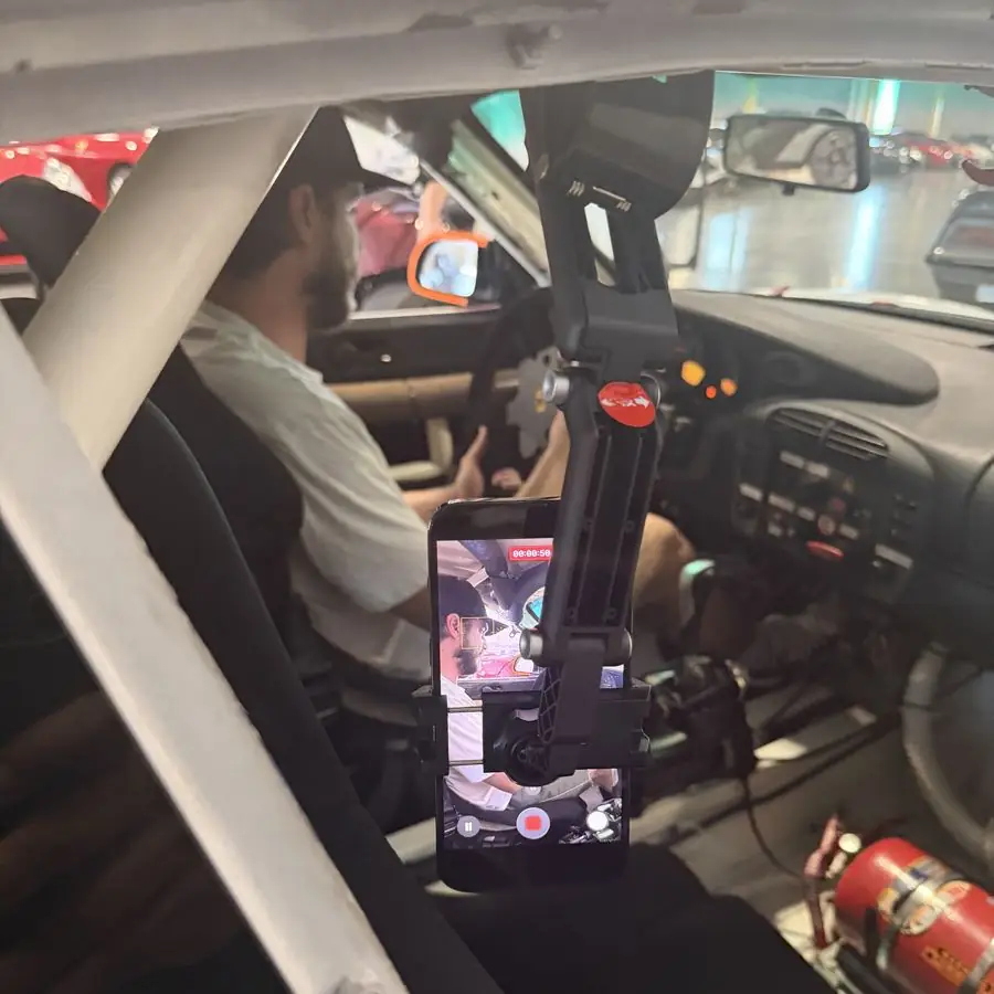 Caged race build on the floor