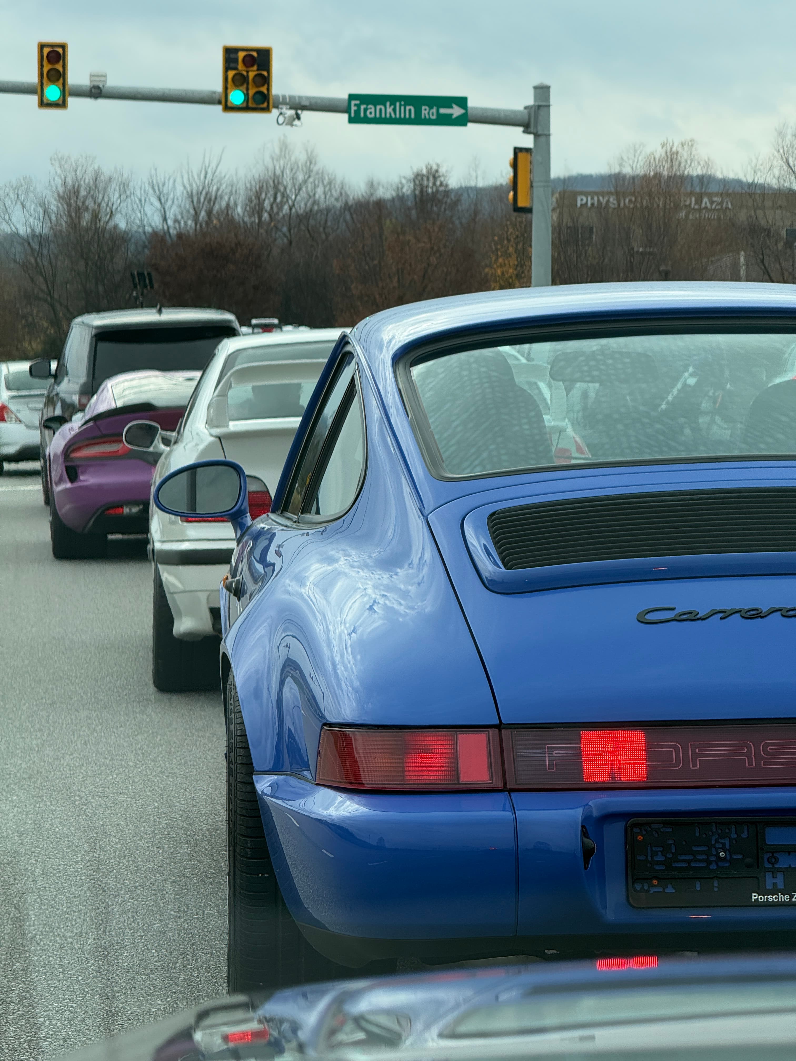 Carrera S in Nashville traffic
